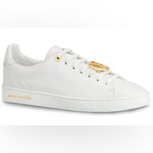 Louis Vuitton White Leather Frontrow Sneakers